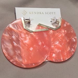 NEW Kendra Scott Kai Earrings in Gold Peach Acetate